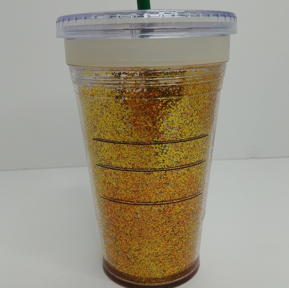 Starbucks 2011 Holiday Gold Glitter 16 oz Tumbler - Picture 5 of 8